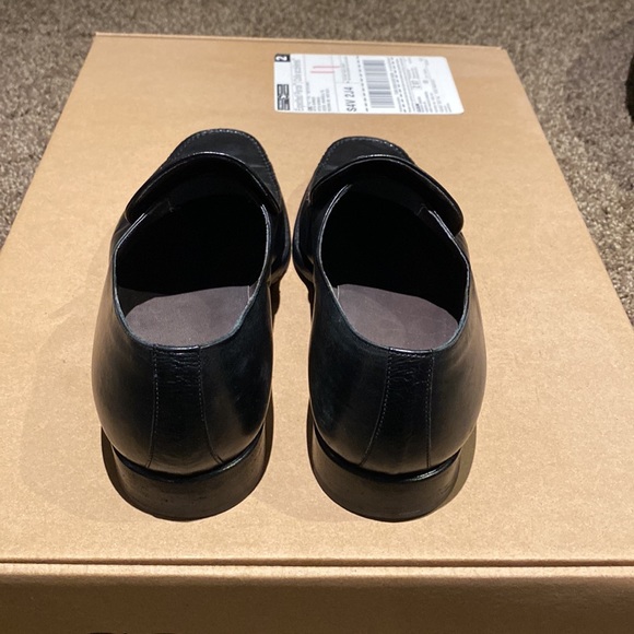 MORESCHI Beautiful Slip On Black Leather Loafers - Picture 5 of 7